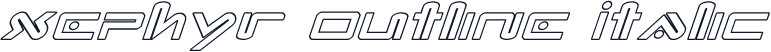 Xephyr Outline Italic