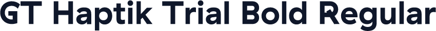 GT Haptik Trial Bold Regular