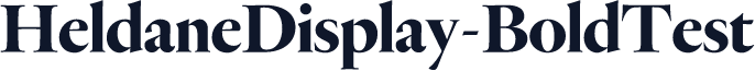 HeldaneDisplay-BoldTest