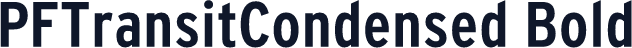 PFTransitCondensed Bold