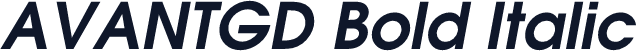 AVANTGD Bold Italic