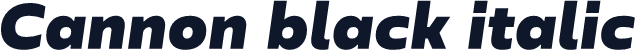 Cannon black italic