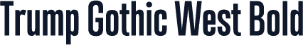 Trump Gothic West Bold
