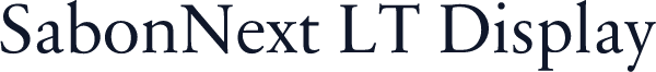 SabonNext LT Display