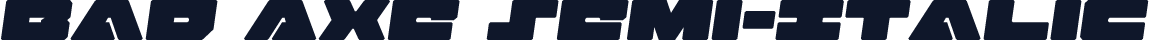 Bad Axe Semi-Italic
