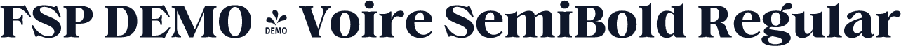FSP DEMO - Voire SemiBold Regular