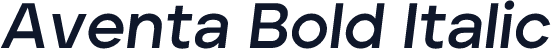Aventa Bold Italic