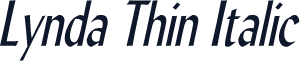 Lynda Thin Italic