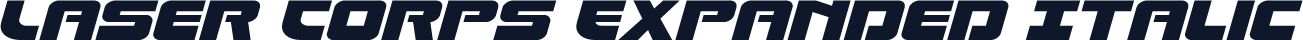 Laser Corps Expanded Italic