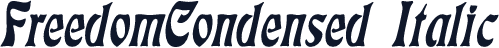 FreedomCondensed  Italic