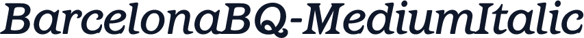 BarcelonaBQ-MediumItalic