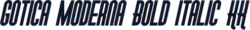 Gotica Moderna Bold Italic KK