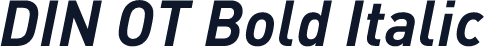 DIN OT Bold Italic