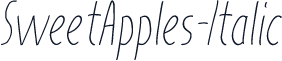 SweetApples-Italic