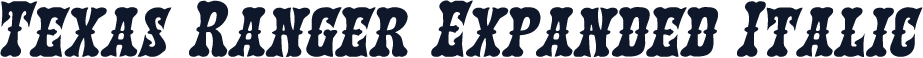 Texas Ranger Expanded Italic