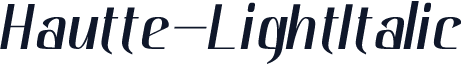 Hautte-LightItalic