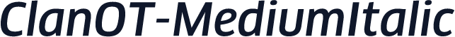 ClanOT-MediumItalic