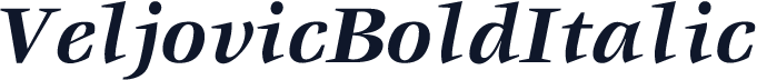 VeljovicBoldItalic
