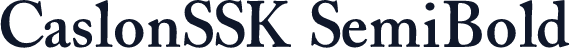 CaslonSSK SemiBold