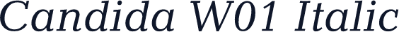 Candida W01 Italic