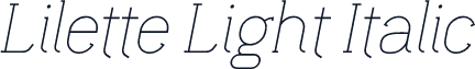 Lilette Light Italic