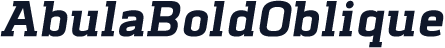 AbulaBoldOblique