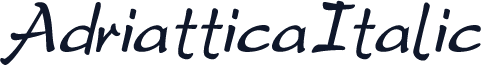 AdriatticaItalic