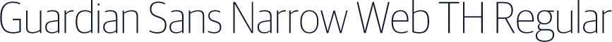 Guardian Sans Narrow Web TH Regular