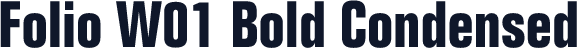 Folio W01 Bold Condensed
