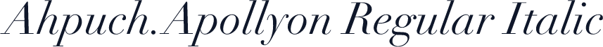 Ahpuch.Apollyon Regular Italic