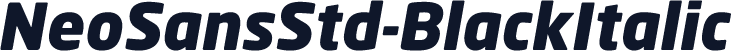 NeoSansStd-BlackItalic