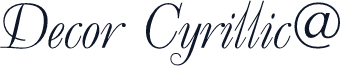 Decor Cyrillic@