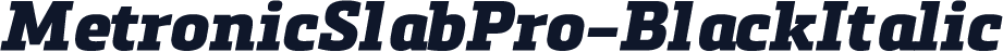 MetronicSlabPro-BlackItalic