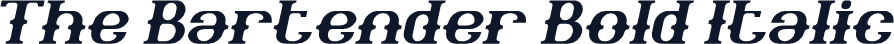 The Bartender Bold Italic