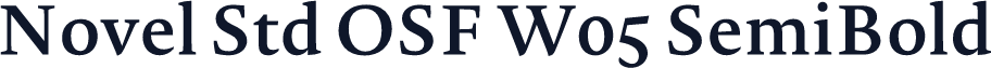 Novel Std OSF W05 SemiBold