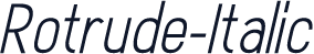 Rotrude-Italic