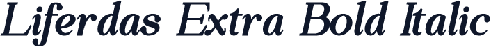 Liferdas Extra Bold Italic