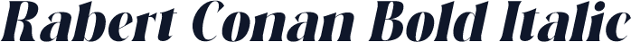 Rabert Conan Bold Italic