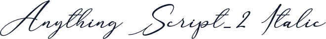 Anything Script_2 Italic