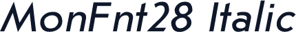 MonFnt28 Italic