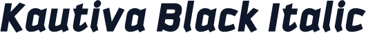 Kautiva Black Italic