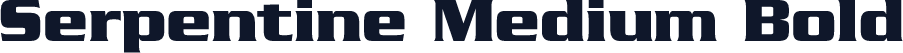 Serpentine Medium Bold