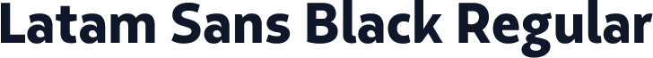 Latam Sans Black Regular