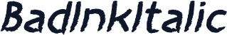 BadInkItalic
