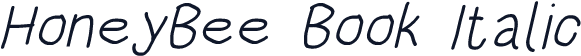 HoneyBee Book Italic