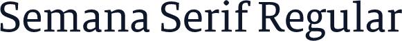 Semana Serif Regular