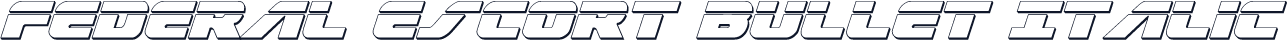 Federal Escort Bullet Italic