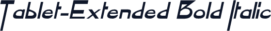 Tablet-Extended Bold Italic