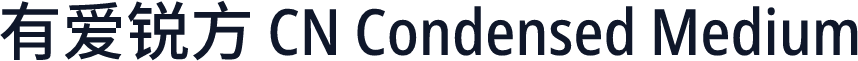 有爱锐方 CN Condensed Medium