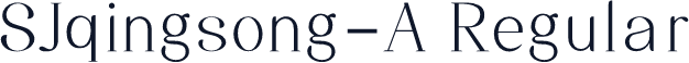 SJqingsong-A Regular
